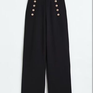 Black High-Waisted Pants